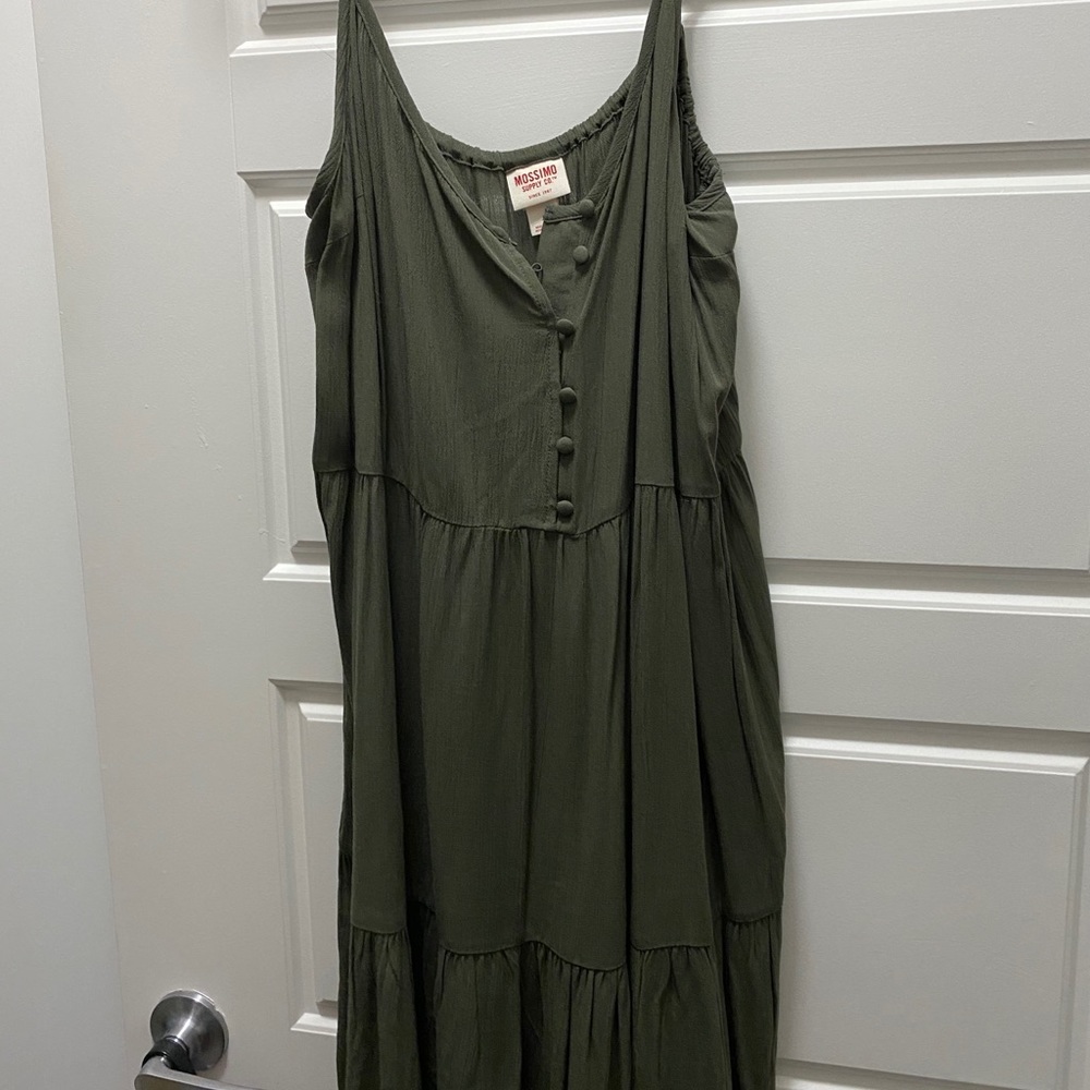 Army green/ olive sun dress